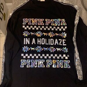 BRAND NEW PINK HOLIDAZE LONGSLEEVE SHIRT